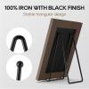 HONGYUTAI 3 Pack 8 Inch Plate Stands for Display Picture - Table Top Display, Decorative Metal Frame Holders for Book, Photo and Platter, Tabletop Art, Black view 4