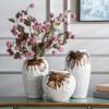 EliteBloom Ceramic Vase Set of 3, Distressed Decorative Flower Vase for Home Dcor, Suitable for Home Decoration, Living Room Center Decoration view 2