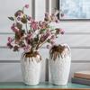 EliteBloom Ceramic Vase Set of 3, Distressed Decorative Flower Vase for Home Dcor, Suitable for Home Decoration, Living Room Center Decoration view 4