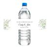 50 Pieces/100 Pieces Wedding Water Bottle Labels - Personalized Party Bottle Stickers Floral Leaf, Personalized Water Bottl view 1