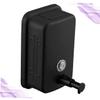 Amosfun Wall-Mounted Soap Dispenser Manual Stainless Steel Soap Dispenser Box Refillable and Eco-Friendly for Hand Wash Shampoo and Shower Gel Black view 1