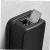 Amosfun Wall-Mounted Soap Dispenser Manual Stainless Steel Soap Dispenser Box Refillable and Eco-Friendly for Hand Wash Shampoo and Shower Gel Black view 2
