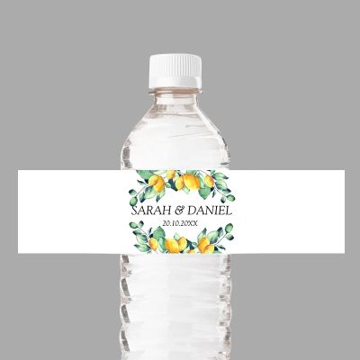 50/100Pcs Water Bottle Labels - Botanical Pattern Shower Bottle Wrappers Waterproof Water Bottle Stickers,Self-Adhesive Cov