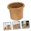 BUGUUYO Woven Trash Can for Bathroom Handcrafted Storage Bin Sturdy and Stylish Laundry Hamper Decorative Wastebasket for Organized Spaces view 2