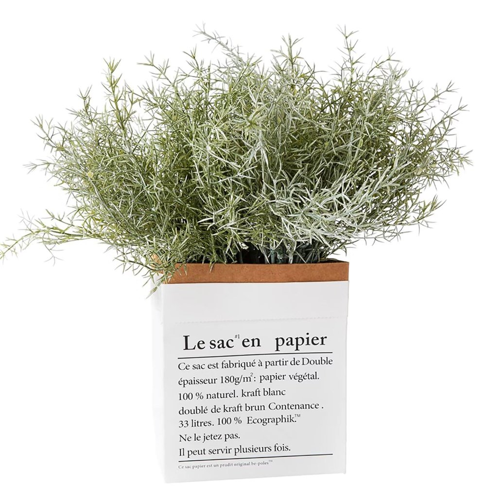 Lovmeety 4 Pack Artificial Rosemary Plants, Fake Leaves Stems, Faux Branches for Table Centerpieces, Home Office, Garden, Farmhouse, Window Decor
