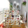 Acrylic Magnetic Seashell Display Box, 36/64/100 Grids Clear Acrylic Seashell Display Box, Diamond Gemstone Beads Storage Display Organizer Box view 1