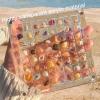 Acrylic Magnetic Seashell Display Box, 36/64/100 Grids Clear Acrylic Seashell Display Box, Diamond Gemstone Beads Storage Display Organizer Box view 2