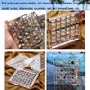 Acrylic Magnetic Seashell Display Box, 36/64/100 Grids Clear Acrylic Seashell Display Box, Diamond Gemstone Beads Storage Display Organizer Box view 3