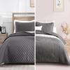 Exclusivo Mezcla Ultrasonic Reversible King Quilt Bedding Set and Modern Geometric Quilt Set Bundle view 1