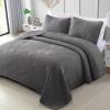 Exclusivo Mezcla Ultrasonic Reversible King Quilt Bedding Set and Modern Geometric Quilt Set Bundle view 4