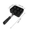 Takoyaki Grill Pan, Double Sided Takoyaki Maker Takoyaki Baking 6 Holes Nonstick Takoyaki Pan Kitchen Cooking Baking Cake Tool Black view 4