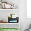 DRASTAR Magazine Rack, Wood Magazine Basket, Magazine Holder for Floor Countertop, Magazine File Newspaper Storage Rack, Magazine Rack for Home Office Bathroom Decor, Black view 4