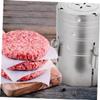 IMIKEYA Stainless Steel Burger Machine for Cooking Kitchen Tool for Homemade Meat Easy to Use Four Strong Springs for Poultry and Sandwich Preparation view 3