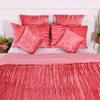 DecorAvenue Ultra-Luxe Crushed Velvet Duvet Cover, Boho Bedding UO Comforter Bedding Donna Cover,3 Pc Duvet Set, Velvet Bedding Set(Pink,Twin XL 59" x 102") view 2