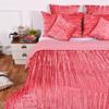 DecorAvenue Ultra-Luxe Crushed Velvet Duvet Cover, Boho Bedding UO Comforter Bedding Donna Cover,3 Pc Duvet Set, Velvet Bedding Set(Pink,Twin XL 59" x 102") view 3