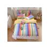 4Pcs Preppy Bedding Sheets & Pillowcases Sets, Cotton Bed Sheets and Pillow Covers and Duvet Cover, Soft Bed Set, Bedding Sets & Collections, Bedsheets for Women, Men, Teen Girl Boys CD3-937-2 view 1