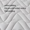 FCLDESHOP Lightweight & Breathable Sheet,Pure Cotton Quilted Non-Slip Bedding Sheets,Solid Color Skin-Friendly Mattress Protector Available in All Seasons,White,200 * 220cm (1pcs) view 3