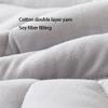 FCLDESHOP Lightweight & Breathable Sheet,Pure Cotton Quilted Non-Slip Bedding Sheets,Solid Color Skin-Friendly Mattress Protector Available in All Seasons,White,200 * 220cm (1pcs) view 4