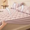 FCLDESHOP Snug Fit Mattress Protector,Thickened Cotton Quilted Box Spring Mattress Cover,Suitable for Single Double King Size Bed Bedding Sheets,Green,200 * 220cm (1pcs) view 2