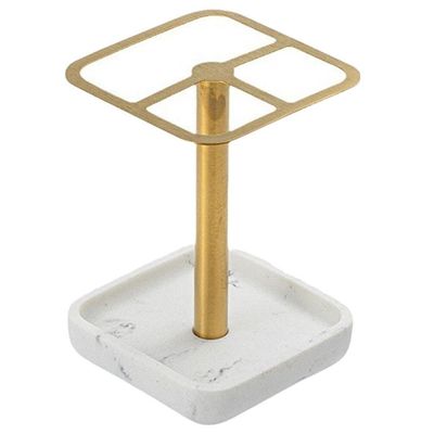 Alipis Stainless Steel Toothbrush Holder Cleanable for Bathroom Minimalist Stand