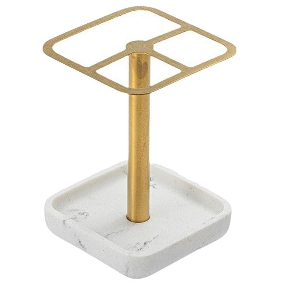Alipis Stainless Steel Toothbrush Holder Cleanable for Bathroom Minimalist Stand