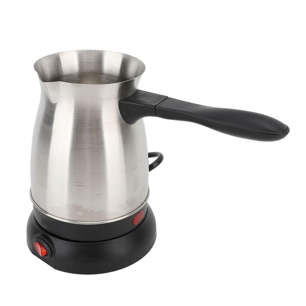Electric Coffee Pot Turkish Coffee Maker, Portable Electric Turkey Coffee Pot 600ML Stainless Steel Turkish Coffee Maker Kettle for Home