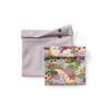 Esembly Snack + Sammy Pouches - Reusable Snack & Sandwich Bags| Storage Bag for Food - Set of 2 - Botanic Gardens Amethyst view 1