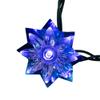 Kurt Adler 15.7-Foot UL 20-Light Multicolor LED Clear Lotus Flower Light Set with Green Wire view 3