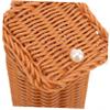 Levemolo Wall Hanging Storage Basket Elegant Woven Basket for Kitchen Decor Hanging Organizer for Napkins Woven Storage Charming Home Accent view 4
