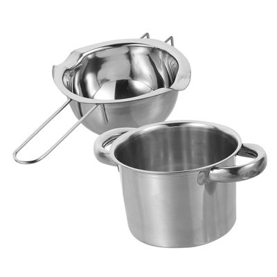 Cabilock Stainless Steel Double Boiler Pot for Melting Chocolate Cheese and Butter Melting Bowl with Outer Water Pot Kitchen Essential for Baking and Cooking