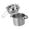 Cabilock Stainless Steel Double Boiler Pot for Melting Chocolate Cheese and Butter Melting Bowl with Outer Water Pot Kitchen Essential for Baking and Cooking view 1