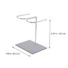 HOOTNEE 1pc Stainless Steel Boots Display Rack Elegant Mirror Finish Boot Support Holder for Shoe Stores Malls and Home Use view 2