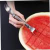 Cabilock 1pc Watermelon Slicer Stainless Steel Cutter and Spork Tool for Quick Fruit Cutting for Home and Outdoor Use and Lightweight Watermelon Cutting Gadget view 2