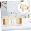 Cabilock Toothpaste Rack Toothbrush Holder for Bathroom Storage Box Makeup Organizer Material Sturdy view 2