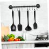 Cabilock Wall-Mounted Kitchen Rail with Hooks Sturdy Organizer for Pots and Pans Space-Saving Utensil Rack Easy to Install for Home and Restaurant Use view 2