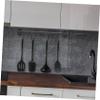 Cabilock Wall-Mounted Kitchen Rail with Hooks Sturdy Organizer for Pots and Pans Space-Saving Utensil Rack Easy to Install for Home and Restaurant Use view 3