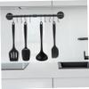 Cabilock Wall-Mounted Kitchen Rail with Hooks Sturdy Organizer for Pots and Pans Space-Saving Utensil Rack Easy to Install for Home and Restaurant Use view 4