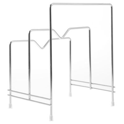 Cabilock Pot Lid Rack for Kitchen Cutting Board Stand Cabinet Organizer Multi-function Storage and Lightweight