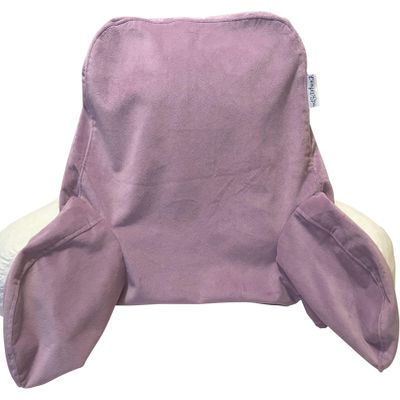 ComfortSpa Reading Pillow Replacement Cover for 19 inch Back Rest Pillow, Polyester Velour Machine Wash and Dry (Lavender)