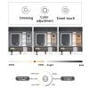 Led mirror medicine cabinet real-time display,Solid wood multi-layer board,bathroom medicine cabinet with Intelligent defogging mirror,bathroom vanity mirror with Towel rack,Three-tone lighting, ( Col view 3