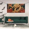 Banner Personalized Party Banners Dragon chinese background Large Banners With Four Metal Round Holes Banner Home Decoration for Birthday Lndoor Outdoo Signs for Business Party Decoration view 4
