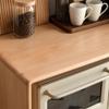 SOPAMI Kitchen Cabinet Solid Wood Sideboard White Storage Cabinet Chinese Simple Small Cabinet Home Kitchen Wall Storage Cabinet Buffet Cabinet Buffet Cabinet view 3