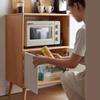 SOPAMI Kitchen Cabinet Solid Wood Sideboard White Storage Cabinet Chinese Simple Small Cabinet Home Kitchen Wall Storage Cabinet Buffet Cabinet Buffet Cabinet view 4