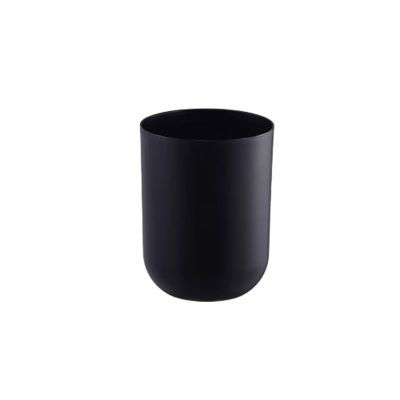 HASMI Bathroom Trash can Living Room Sanitary Bin Light Luxury White Simple Home Room Bedroom Trash Can High Color Black Office Trash Cans Kitchen Trash Can (Color : Black, Size : L)