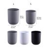 HASMI Bathroom Trash can Living Room Sanitary Bin Light Luxury White Simple Home Room Bedroom Trash Can High Color Black Office Trash Cans Kitchen Trash Can (Color : Black, Size : L) view 2