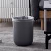 HASMI Bathroom Trash can Living Room Sanitary Bin Light Luxury White Simple Home Room Bedroom Trash Can High Color Black Office Trash Cans Kitchen Trash Can (Color : Black, Size : L) view 4