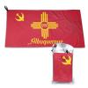 SIYTUAU Flag of Albuquerque, New Mexico Towels for Bathroom 16x31.5 in Ultra Soft Quick Drying Bath Towels Hand Towels Camping Fitness Beach Towel view 1