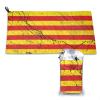SIYTUAU Flag of Catalonia Texture Effect Towels for Bathroom 16x31.5 in Ultra Soft Quick Drying Bath Towels Hand Towels Camping Fitness Beach Towel view 1
