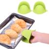 2Pcs Mini Silicone Oven Mitts Gloves Anti Slip Anti Scald Insulated Thickened Kitchen Cooking view 2