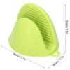 2Pcs Mini Silicone Oven Mitts Gloves Anti Slip Anti Scald Insulated Thickened Kitchen Cooking view 3